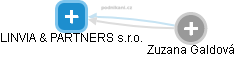 LINVIA & PARTNERS s.r.o. - náhled vizuálního zobrazení vztahů obchodního rejstříku