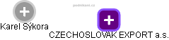 CZECHOSLOVAK EXPORT a.s. - náhled vizuálního zobrazení vztahů obchodního rejstříku