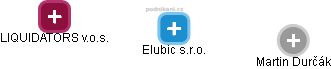 Elubic s.r.o. - náhled vizuálního zobrazení vztahů obchodního rejstříku