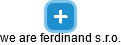 we are ferdinand s.r.o. - náhled vizuálního zobrazení vztahů obchodního rejstříku