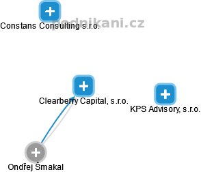 Clearberry Capital, s.r.o. - náhled vizuálního zobrazení vztahů obchodního rejstříku