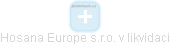 Hosana Europe s.r.o. v likvidaci - náhled vizuálního zobrazení vztahů obchodního rejstříku