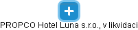 PROPCO Hotel Luna s.r.o., v likvidaci - náhled vizuálního zobrazení vztahů obchodního rejstříku