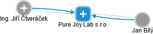 Pure Joy Lab s.r.o. - náhled vizuálního zobrazení vztahů obchodního rejstříku