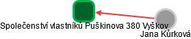 Společenství vlastníků Puškinova 380 Vyškov - náhled vizuálního zobrazení vztahů obchodního rejstříku