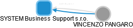 SYSTEM Business Support s.r.o. - náhled vizuálního zobrazení vztahů obchodního rejstříku