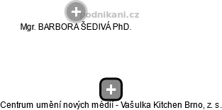 Centrum umění nových médií - Vašulka Kitchen Brno, z. s. - náhled vizuálního zobrazení vztahů obchodního rejstříku
