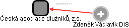 Česká asociace dlužníků, z.s. - náhled vizuálního zobrazení vztahů obchodního rejstříku