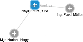 Play4Future, s.r.o. - náhled vizuálního zobrazení vztahů obchodního rejstříku