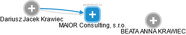 MAIOR Consulting, s.r.o. - náhled vizuálního zobrazení vztahů obchodního rejstříku