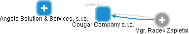 Cougar Company s.r.o. - náhled vizuálního zobrazení vztahů obchodního rejstříku