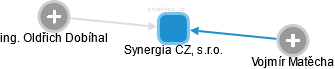 Synergia CZ, s.r.o. - náhled vizuálního zobrazení vztahů obchodního rejstříku