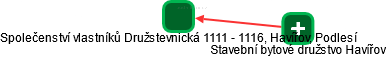 Společenství vlastníků Družstevnická 1111 - 1116, Havířov, Podlesí - náhled vizuálního zobrazení vztahů obchodního rejstříku