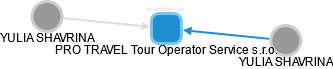 PRO TRAVEL Tour Operator Service s.r.o. - náhled vizuálního zobrazení vztahů obchodního rejstříku