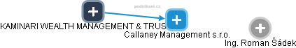 Callaney Management s.r.o. - náhled vizuálního zobrazení vztahů obchodního rejstříku