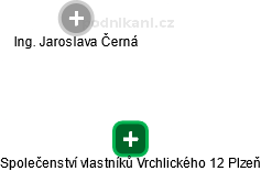 Společenství vlastníků Vrchlického 12 Plzeň - náhled vizuálního zobrazení vztahů obchodního rejstříku