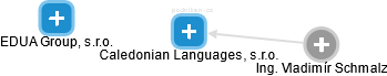 Caledonian Languages, s.r.o. - náhled vizuálního zobrazení vztahů obchodního rejstříku