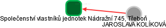 Společenství vlastníků jednotek Nádražní 745, Třeboň - náhled vizuálního zobrazení vztahů obchodního rejstříku
