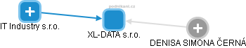 XL-DATA s.r.o. - náhled vizuálního zobrazení vztahů obchodního rejstříku