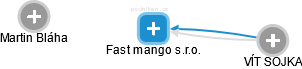 Fast mango s.r.o. - náhled vizuálního zobrazení vztahů obchodního rejstříku