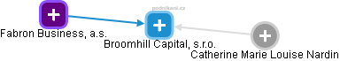 Broomhill Capital, s.r.o. - náhled vizuálního zobrazení vztahů obchodního rejstříku