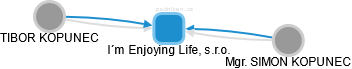 I´m Enjoying Life, s.r.o. - náhled vizuálního zobrazení vztahů obchodního rejstříku