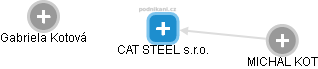 CAT STEEL s.r.o. - náhled vizuálního zobrazení vztahů obchodního rejstříku