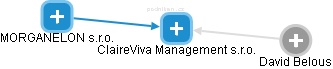 ClaireViva Management s.r.o. - náhled vizuálního zobrazení vztahů obchodního rejstříku