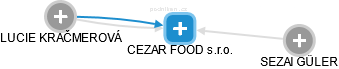 CEZAR FOOD s.r.o. - náhled vizuálního zobrazení vztahů obchodního rejstříku