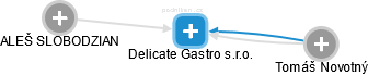 Delicate Gastro s.r.o. - náhled vizuálního zobrazení vztahů obchodního rejstříku