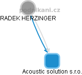 Acoustic solution s.r.o. - náhled vizuálního zobrazení vztahů obchodního rejstříku