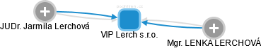 VIP Lerch s.r.o. - náhled vizuálního zobrazení vztahů obchodního rejstříku