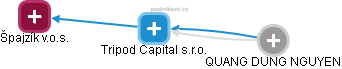 Tripod Capital s.r.o. - náhled vizuálního zobrazení vztahů obchodního rejstříku