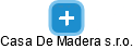 Casa De Madera s.r.o. - náhled vizuálního zobrazení vztahů obchodního rejstříku