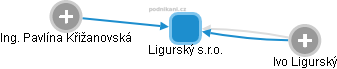 Ligurský s.r.o. - náhled vizuálního zobrazení vztahů obchodního rejstříku