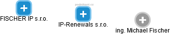IP-Renewals s.r.o. - náhled vizuálního zobrazení vztahů obchodního rejstříku