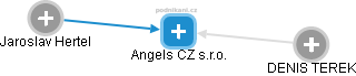 Angels CZ s.r.o. - náhled vizuálního zobrazení vztahů obchodního rejstříku