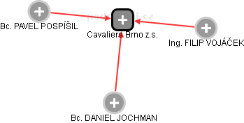 Cavaliers Brno z.s. - náhled vizuálního zobrazení vztahů obchodního rejstříku
