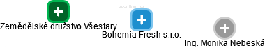 Bohemia Fresh s.r.o. - náhled vizuálního zobrazení vztahů obchodního rejstříku