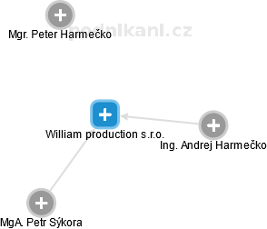 William production s.r.o. - náhled vizuálního zobrazení vztahů obchodního rejstříku