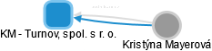 KM - Turnov, spol. s r. o. - náhled vizuálního zobrazení vztahů obchodního rejstříku
