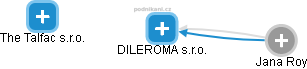 DILEROMA s.r.o. - náhled vizuálního zobrazení vztahů obchodního rejstříku
