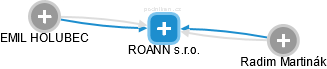 ROANN s.r.o. - náhled vizuálního zobrazení vztahů obchodního rejstříku