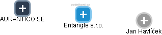 Entangle s.r.o. - náhled vizuálního zobrazení vztahů obchodního rejstříku
