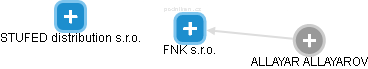 FNK s.r.o. - náhled vizuálního zobrazení vztahů obchodního rejstříku