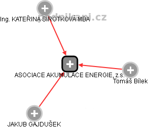 ASOCIACE AKUMULACE ENERGIE, z.s. - náhled vizuálního zobrazení vztahů obchodního rejstříku