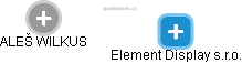Element Display s.r.o. - náhled vizuálního zobrazení vztahů obchodního rejstříku