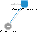 VALUS Services s.r.o. - náhled vizuálního zobrazení vztahů obchodního rejstříku