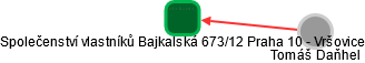 Společenství vlastníků Bajkalská 673/12 Praha 10 - Vršovice - náhled vizuálního zobrazení vztahů obchodního rejstříku