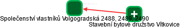Společenství vlastníků Volgogradská 2488, 2489, 2490 - náhled vizuálního zobrazení vztahů obchodního rejstříku